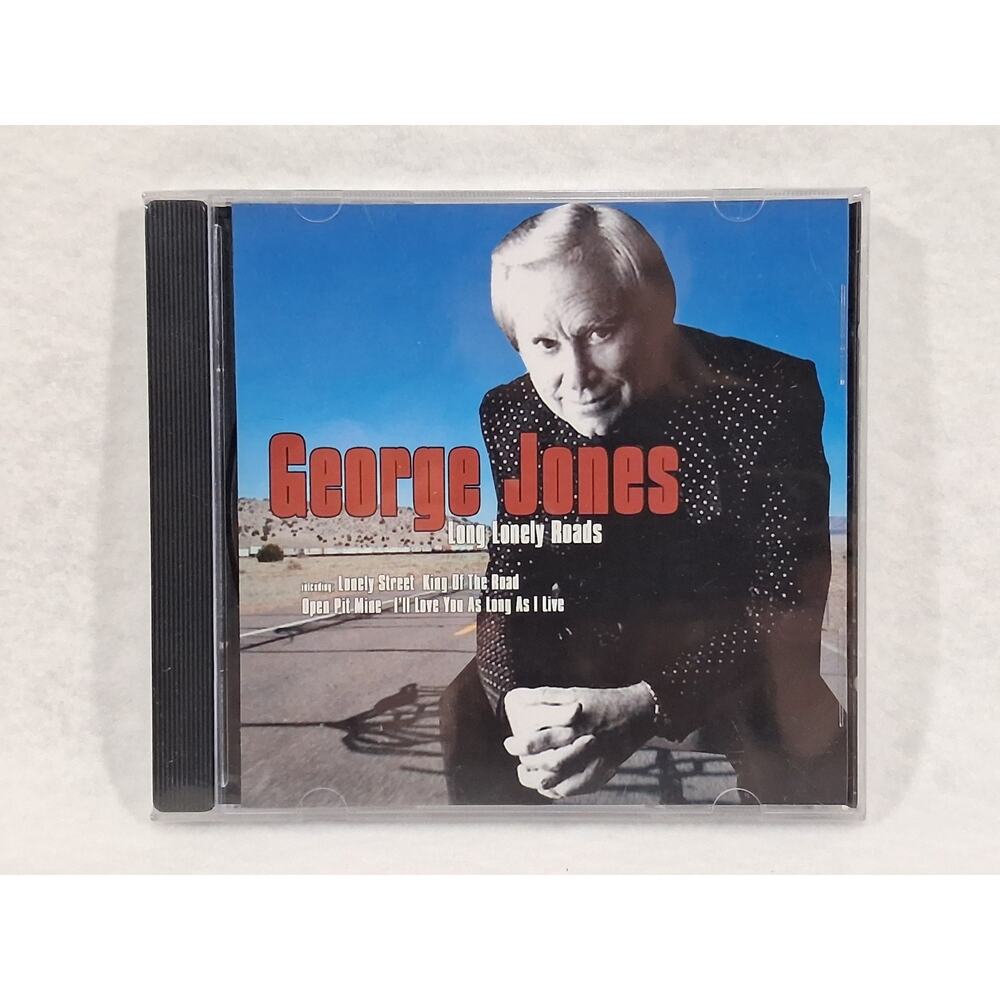 George Jones Long Lonely cd Roads Black Cat records New sealed